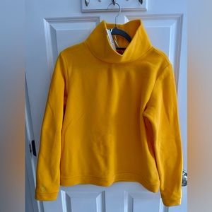 Dudley Stephens NWT daffodil yellow vello fleece park slope turtleneck L